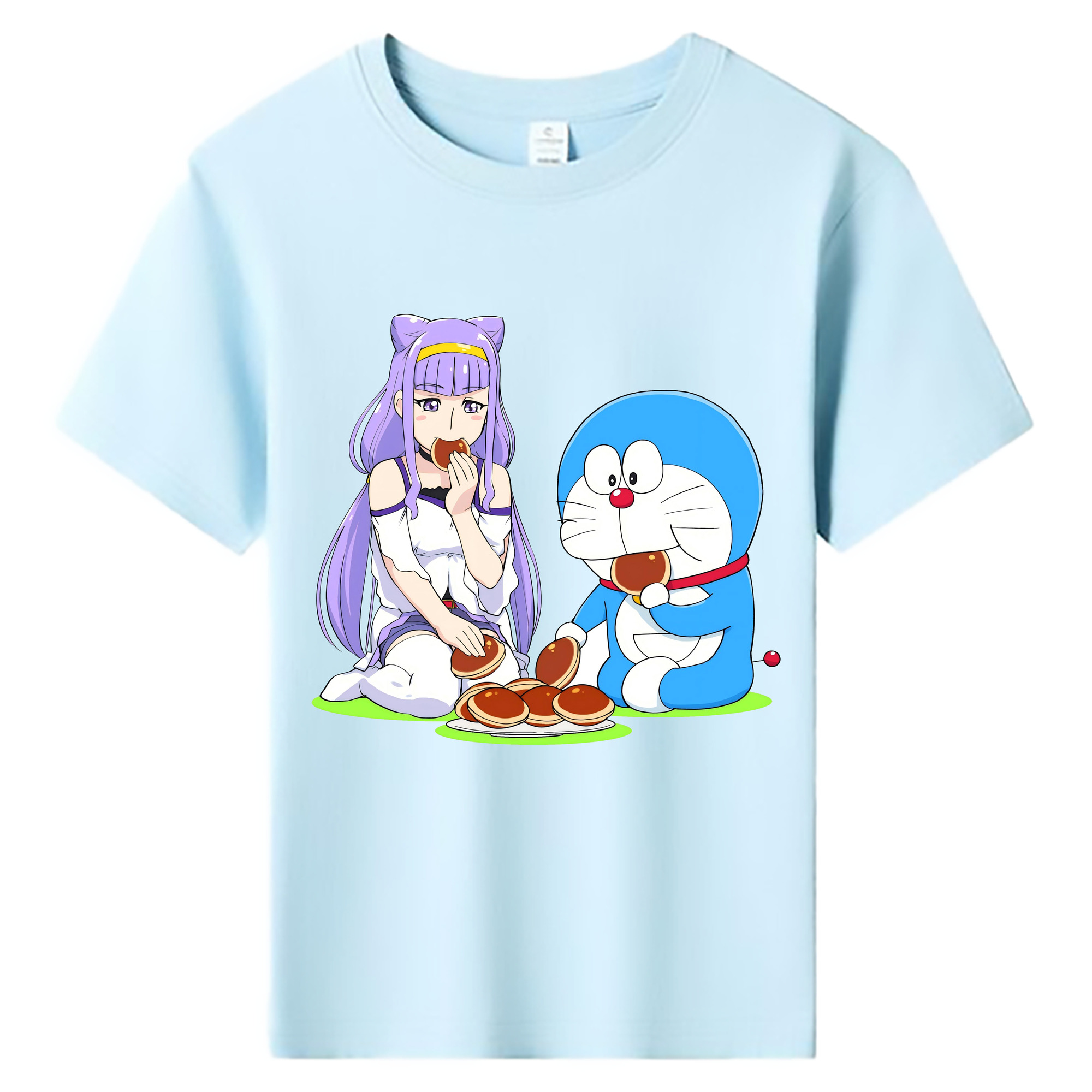 （画像用） ドラえもん Doraemon 綿100％キッズTシャツ（フロントプリント）